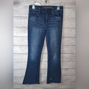 American Eagle Hi-rise Slim Flare Size 8 LONG